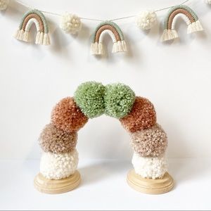 Rainbow Pom Pom Table Centerpiece Kids Party Decorations Baby Room Nursery Decor